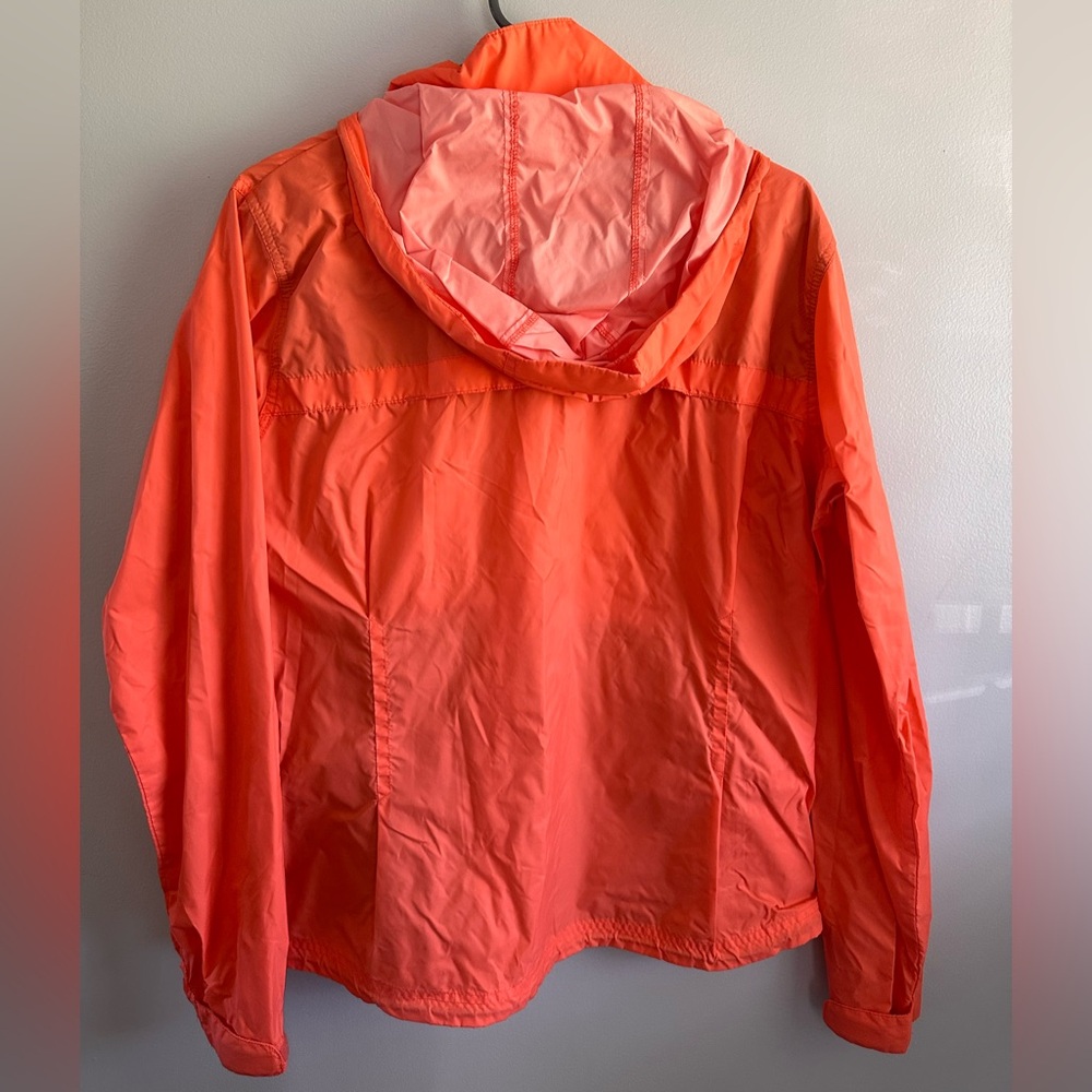 Columbia Bright Coral Packable Hooded Windbreaker - Picture 2 of 2